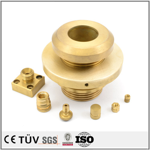Precision brass turning fabrication service CNC machining motor parts