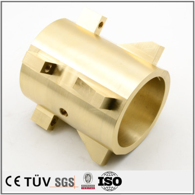 Brass precision turning service CNC machining offset press parts