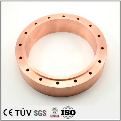 Customized copper precision turning service CNC machining colour press parts