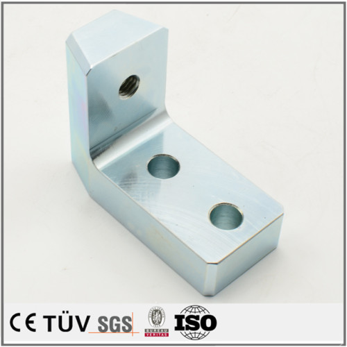 Precision customized blue white zinc plating service machining parts