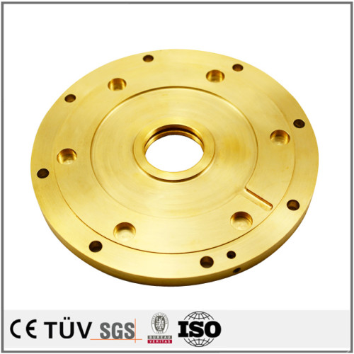 Brass precision milling fabrication service CNC machined parts used in the medical field