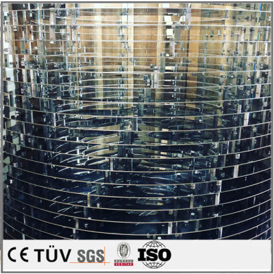 Stainless steel sheet metal fabrication and assembly of artwork