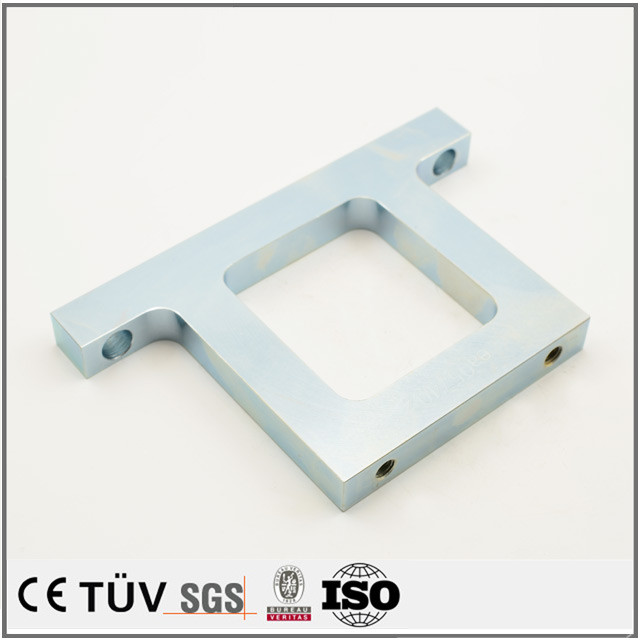 OEM made zinc plating-blue white services machining part