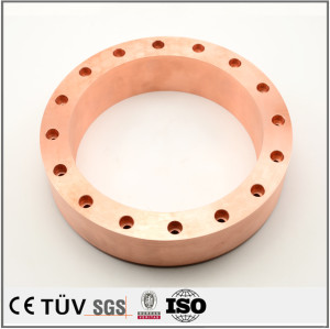 Precision customized red copper fabrication parts