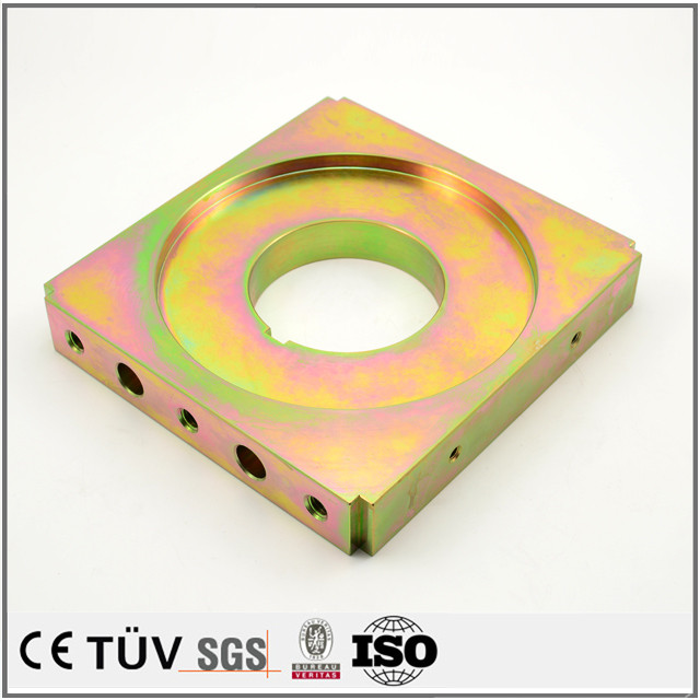 S45C材質表面亜鉛メッキ処理、複合加工機加工　