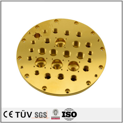 S45C材质，精密镀钛处理，慢丝精加工等零件