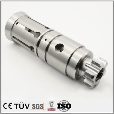 车铣复合5轴加工，磨床研磨，轴类部品，大连生产