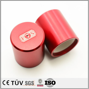 高精密红色阳极氧化处理部品，铝材质，高精密机械零件