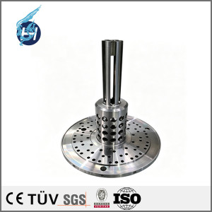 Turn-milling composite machining of steel parts, flange support base components