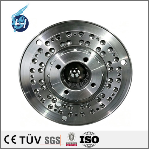 Turn-milling composite machining of steel parts, flange support base components
