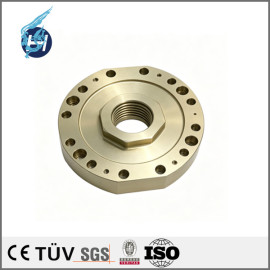 液压缸底座，铝合金五轴 CNC 精密加工零件，自动化液压设备配件