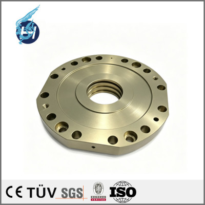Hydraulic cylinder base, 5‑axis CNC precision‑machined aluminum alloy part, accessory for automated hydraulic equipment