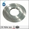 Stainless steel 316L Perforated threaded flange plate, CNC precision machined part, semiconductor vacuum equipment component