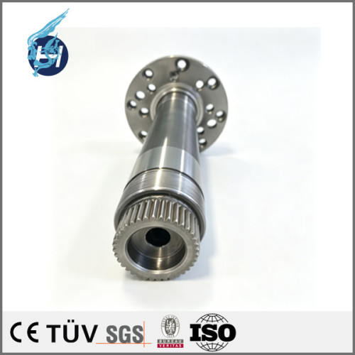 Flange shaft of 20Cr13 material, cylindricity and coaxiality 0.001, high‑precision grinding machined component, machine tool spare part