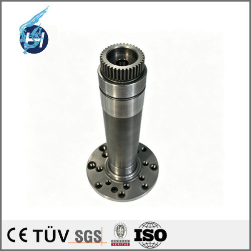 Flange shaft of 20Cr13 material, cylindricity and coaxiality 0.001, high‑precision grinding machined component, machine tool spare part