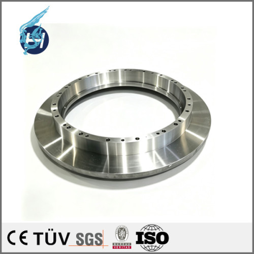 Electropolished base plate in 316L, geometric tolerance 0.005, high‑precision detector component