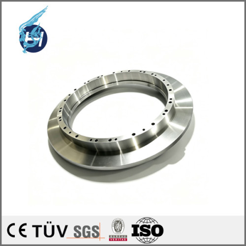 Electropolished base plate in 316L, geometric tolerance 0.005, high‑precision detector component