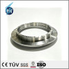 Electropolished base plate in 316L, geometric tolerance 0.005, high‑precision detector component