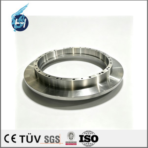 Electropolished base plate in 316L, geometric tolerance 0.005, high‑precision detector component