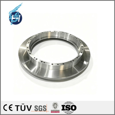 Electropolished base plate in 316L, geometric tolerance 0.005, high‑precision detector component