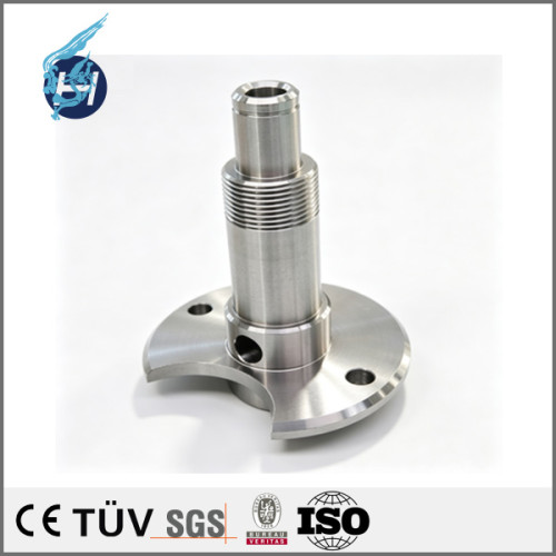 Grooved mounting shaft of SUS304, turn‑mill composite machined part, high‑precision equipment shaft component