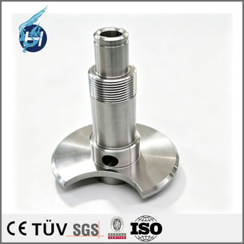 Grooved mounting shaft of SUS304, turn‑mill composite machined part, high‑precision equipment shaft component