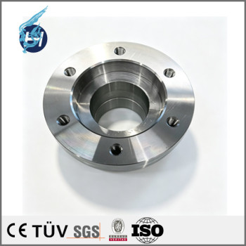 45# steel flange coupling sleeve, turn-mill composite machining high precision semiconductor equipment accessories - coupling sleeve