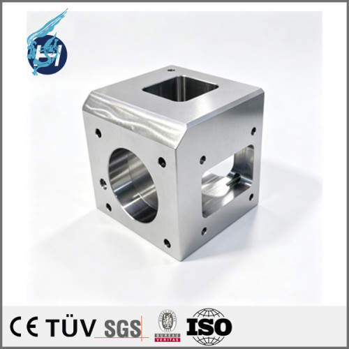 SS400 spacer block, black oxide finished component, semiconductor equipment parts