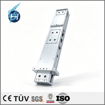 AL6061-T6 spliced mounting groove, sandblasted and anodized part, semiconductor equipment component