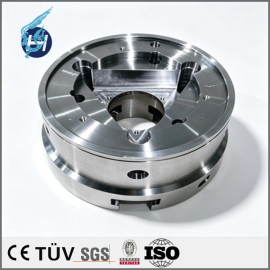 Cuerpo de plato de acero 45#, accesorio de máquina herramienta, pieza mecanizada compuesta torneado-fresado de alta precisión