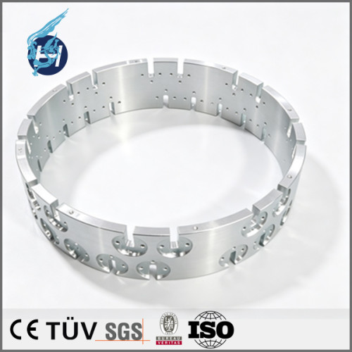 A5052 connector pin housing, 5-axis machined part, annular feed connector base, semiconductor vacuum chamber component