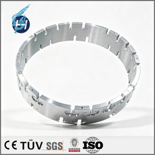 A5052 connector pin housing, 5-axis machined part, annular feed connector base, semiconductor vacuum chamber component