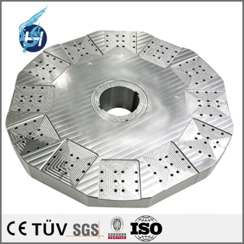 Inner flange of SS400 material, 5-axis gantry machined component, high-precision semiconductor equipment part