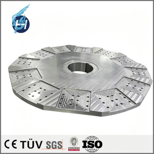 Inner flange of SS400 material, 5-axis gantry machined component, high-precision semiconductor equipment part