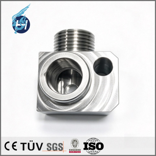 Connector of SS400 material, 5-axis machining center part, connector component for automation equipment