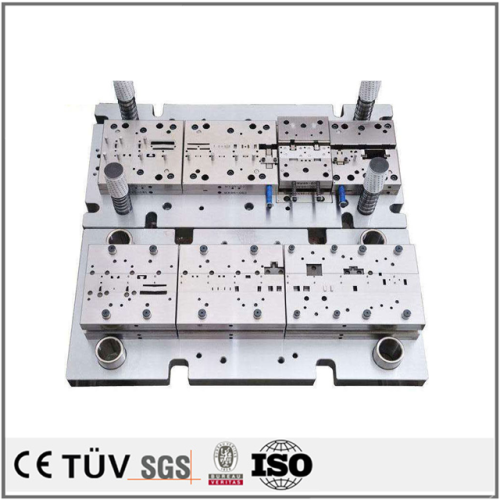 High-speed continuous stamping die and terminal progressive cold stamping die