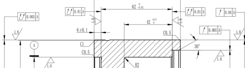 Tie rod of 16MnCr5, part processed by turn-mill composite, accessory for automation equipment