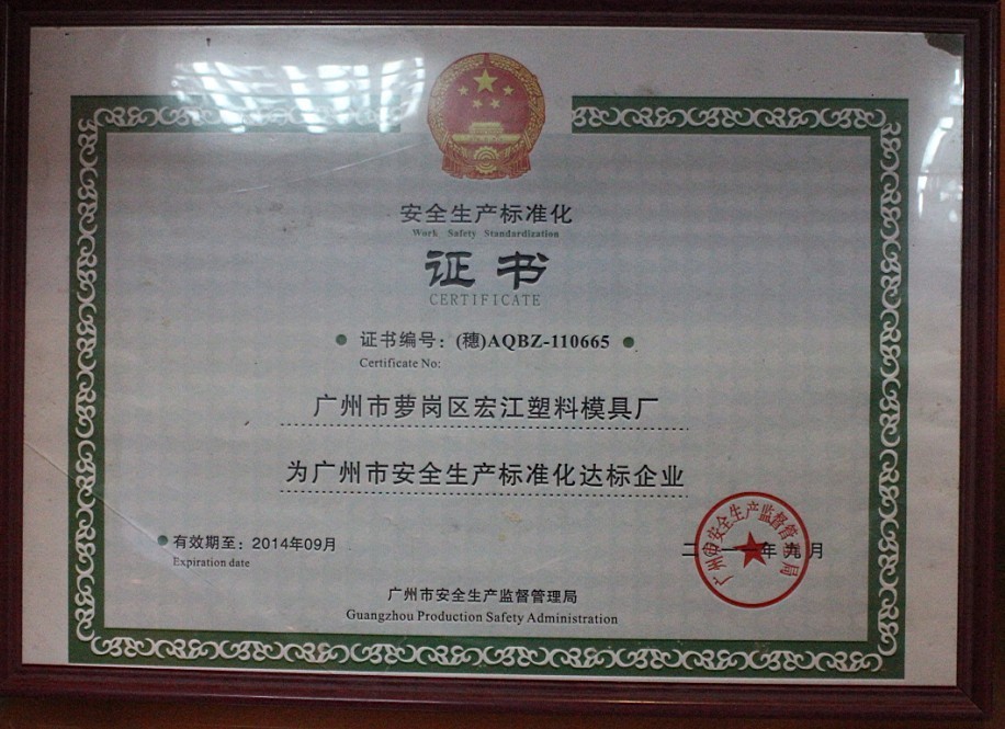 safety certificate
