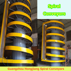Flexible Chain Vertical lift spiral conveyor system design