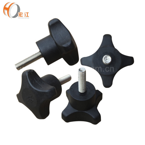 H185A Plastic adjustable threaded clamping star knobs