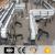 Plastic flexible modular system chain link conveyor belt assembly line