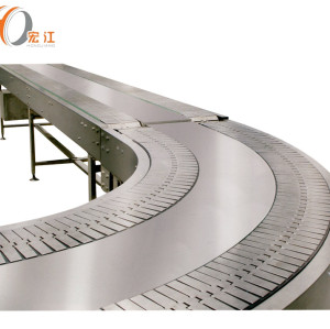 double channel 90 degree plastic stainless steel curved table top chain conveyors table top chain conveyor manufacturers