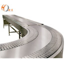 double channel 90 degree plastic stainless steel curved table top chain conveyors table top chain conveyor manufacturers