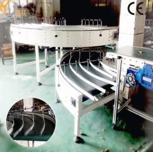90 degree Curve Belt conveyor with CE certificate for tissue production line PU PVC belt rubber conveyor