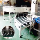 90 درجة منحنى الحزام الناقل مع شهادة CE لخط إنتاج الأنسجة بو المطاط PVC الحزام الناقل