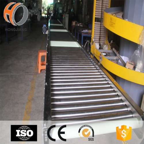 Transporte Corredor de rodillos de funcionamiento recto Transportador de gravedad de acero inoxidable para el cartón o la transmisión de mercancías