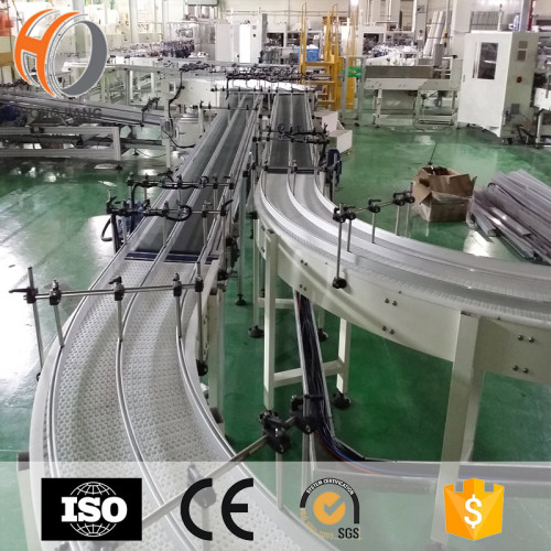 Transportador de cinta moudular de plástico para tejido de transimisión de salud fábrica de papel PVC PU POM sistemas de cinta transportadora
