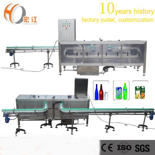 Automative industry glass bottle washing machine and conveyor