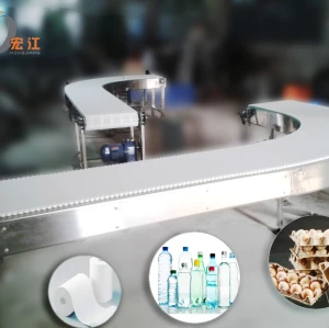 Curve POM modular belt conveyor for sale