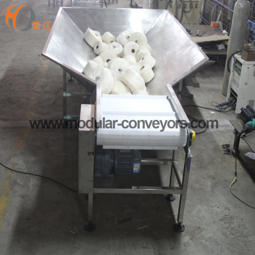 plastic modular belt elevator inclined conveyor for Spinning ball transmission